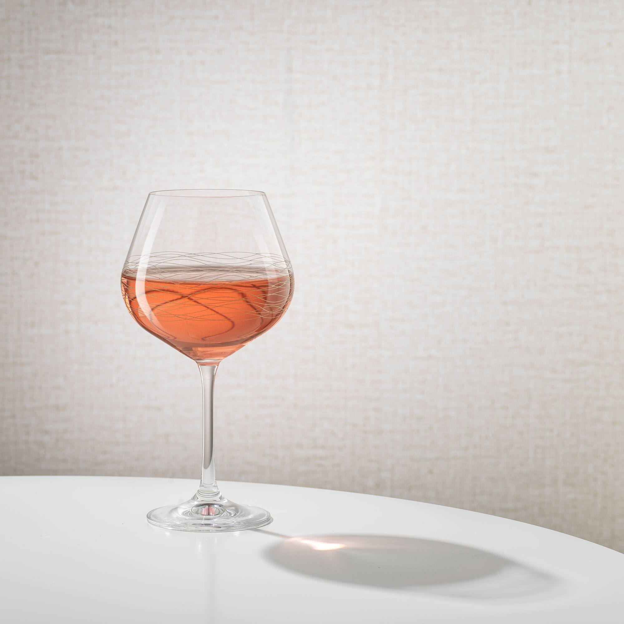 JoyJolt® Golden Royale 21oz. Crystal Round Red Wine Goblets, 2ct.